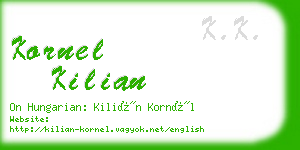 kornel kilian business card